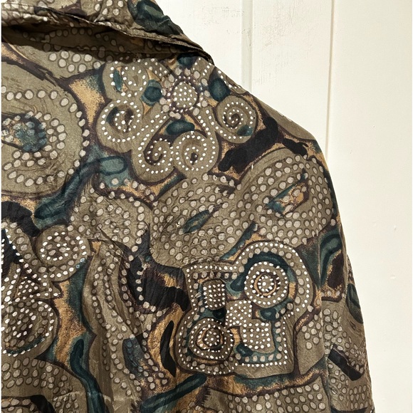 EVR vintage silk bomber with zipper - Picture 4 of 8